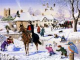 Village scene - Winter CG001